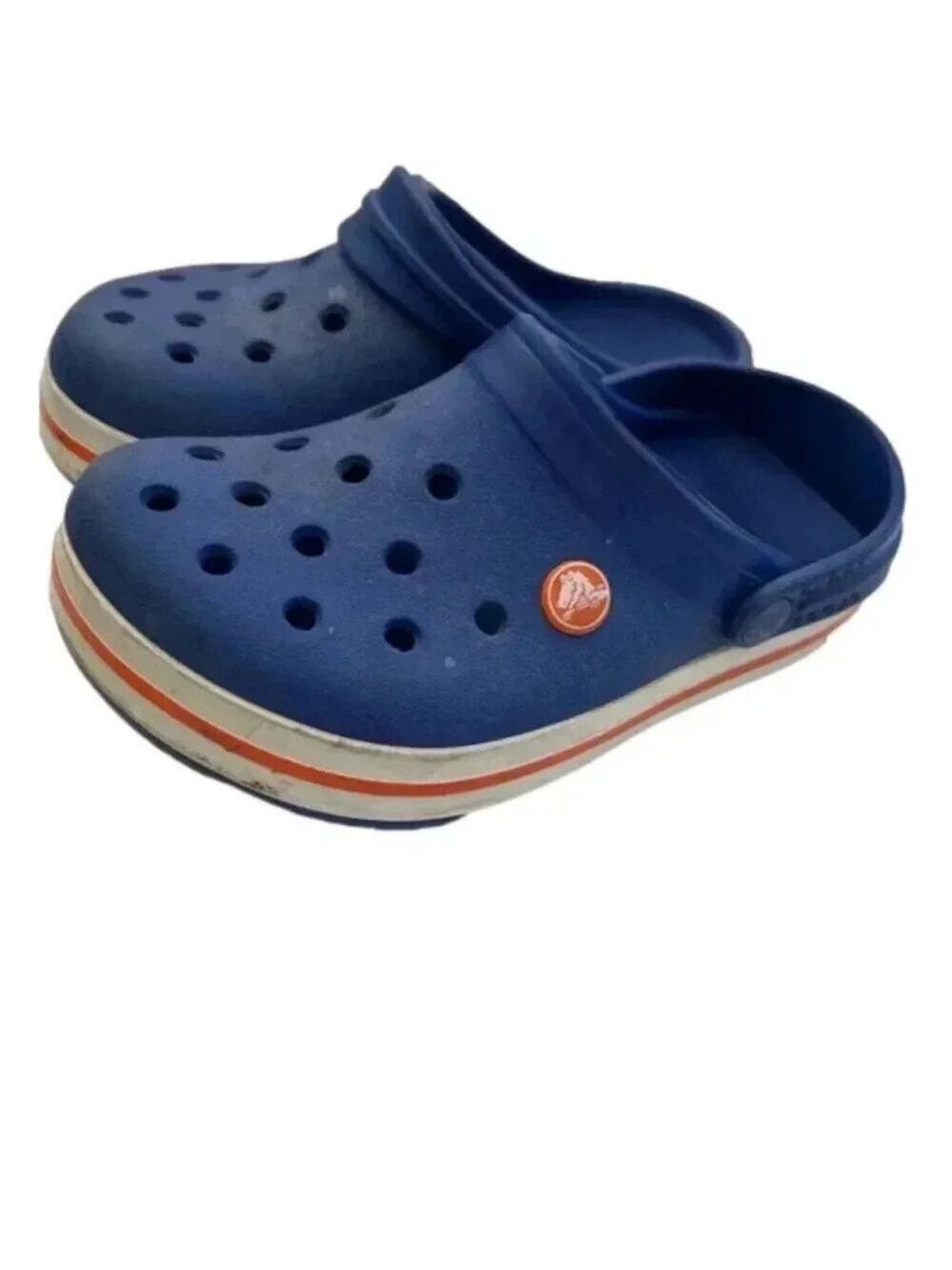 Crocs Kids's Crocband Chevron Beaded Clog - Navy/Red, Toddler size 2 lit… - Picture 3 of 8